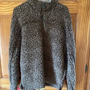 True Grit Charcoal Zip-Up Sweater